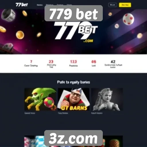 Acessibilidade e design do site 779 bet