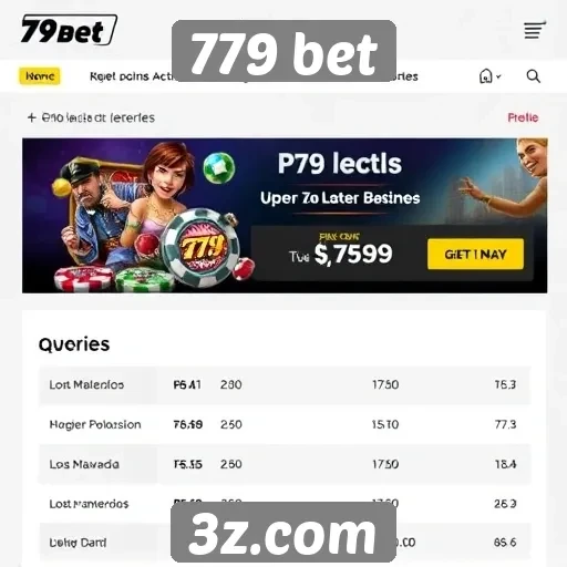 Ofertas promocionais disponíveis na 779 bet